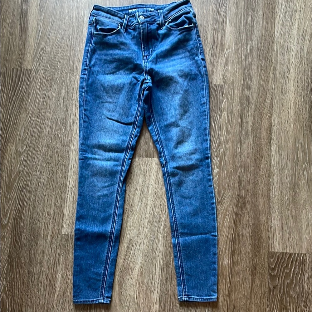 Old Navy Women's Skinny Jeans in Deep Blue